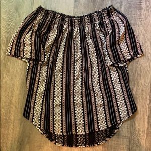 Off the shoulder blouse